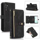 For Samsung Galaxy Note10 Dream 9-Card Wallet Zipper Bag Leather Phone Case(Black) - 1