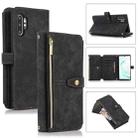 For Samsung Galaxy Note10+ Dream 9-Card Wallet Zipper Bag Leather Phone Case(Black) - 1