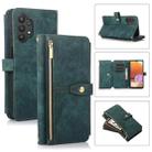 For Samsung Galaxy A32 4G Dream 9-Card Wallet Zipper Bag Leather Phone Case(Green) - 1