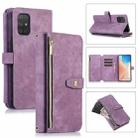 For Samsung Galaxy A71 4G Dream 9-Card Wallet Zipper Bag Leather Phone Case(Purple) - 1