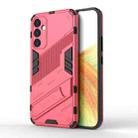 For Samsung Galaxy A34 5G Punk Armor 2 in 1 PC + TPU Phone Case(Light Red) - 1