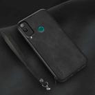 For Honor Play 4T Lamba Skin Feel Leather Back Phone Case with Strap(Black) - 1