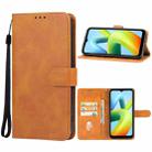 For Xiaomi Poco C50 Leather Phone Case(Brown) - 1