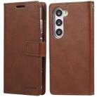 For Samsung Galaxy S23 5G GOOSPERY BLUE MOON Crazy Horse Texture Leather Phone Case(Brown) - 1