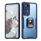 For Xiaomi 12 / 12X Armor Shockproof Magnetic Ring Phone Case(Navy Blue) - 1