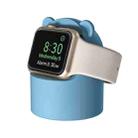For Apple Watch Smart Watch Silicone Charging Holder without Charger(Blue) - 1