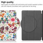 For Nokia T21 Custer Painted 3-Fold Holder Leather Smart Tablet Case(Colorful Butterflies) - 7