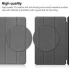 For Nokia T21 Custer Pure Color 3-Fold Holder Leather Smart Tablet Case(Grey) - 7