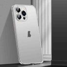 For iPhone 12 Spring Buckle Metal Frosted Phone Case(Silver) - 1