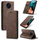 For Xiaomi Redmi K30 Pro CaseMe-013 Multifunctional Horizontal Flip Leather Case with Card Slot & Holder & Wallet(Coffee) - 1