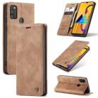 For Galaxy M30S / M21 CaseMe-013 Multifunctional Horizontal Flip Leather Case with Card Slot & Holder & Wallet(Brown) - 1