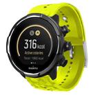 For Suunto 9 Rhombus Texture Silicone Watch Band(Grass Green) - 1