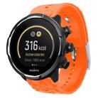For Suunto 9 Rhombus Texture Silicone Watch Band(Orange) - 1