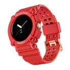 For Google Pixel Watch Three-proof Solid Color Integrated Watch Band(Red) - 1