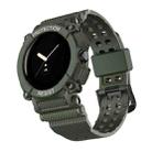 For Google Pixel Watch Three-proof Solid Color Integrated Watch Band(Dark Green) - 1