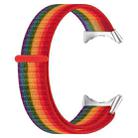 For Google Pixel Watch Metal Head Nylon Loop Watch Band(Colorful) - 1