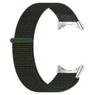 For Google Pixel Watch Metal Head Nylon Loop Watch Band(Army Green) - 1