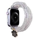 Multi-row Beads Watch Band For Apple Watch Ultra 49mm / Series 8&7 45mm / SE 2&6&SE&5&4 44mm / 3&2&1 42mm(Transparent Beads) - 1