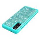 For Galaxy S20 Glitter Powder Contrast Skin Shockproof Silicone + PC Protective Case(Green) - 4
