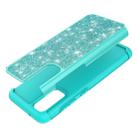 For Galaxy S20 Glitter Powder Contrast Skin Shockproof Silicone + PC Protective Case(Green) - 5