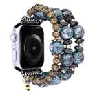 Rose Beads Watch Band For Apple Watch Series 9&8&7 41mm / SE 3&SE 2&6&SE&5&4 40mm / 3&2&1 38mm(Rose Beads Bee) - 1