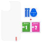 For iPhone 13 9H 2.5D Half-screen Transparent Back Tempered Glass Film - 2