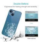 For iPhone 13 9H 2.5D Half-screen Transparent Back Tempered Glass Film - 5