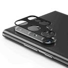 For Samsung Galaxy S22 Ultra 5G Integrated Rear Camera Lens Tempered Glass Film(Black) - 1