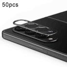 For Samsung Galaxy Z Fold3 5G 50pcs Integrated Rear Camera Lens Tempered Glass Film(Black) - 1