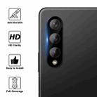 For Samsung Galaxy Z Fold3 5G 50pcs Integrated Rear Camera Lens Tempered Glass Film(Black) - 5