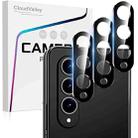For Samsung Galaxy Z Fold4 5G / Galaxy W23 50pcs Integrated Rear Camera Lens Tempered Glass Film(Black) - 2