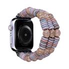 Pieces Beads Watch Band For Apple Watch Series 8&7 41mm / SE 2&6&SE&5&4 40mm / 3&2&1 38mm(Light Coffee) - 1