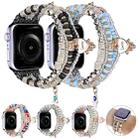 Forest Style Beads Watch Band For Apple Watch Series 8&7 41mm / SE 2&6&SE&5&4 40mm / 3&2&1 38mm(Black) - 4