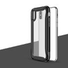 For iPhone XS / X Blade Series Transparent AcrylicProtective Case(Black) - 1