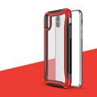 For iPhone XS / X Blade Series Transparent AcrylicProtective Case(Red) - 1