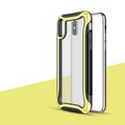 For iPhone XS / X Blade Series Transparent AcrylicProtective Case(Yellow) - 1