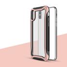 For iPhone XS / X Blade Series Transparent AcrylicProtective Case(Rose Gold) - 1