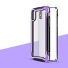 For iPhone XS / X Blade Series Transparent AcrylicProtective Case(Purple) - 1