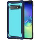 For Galaxy S10+ Blade Series Transparent AcrylicProtective Case(Navy Blue) - 1