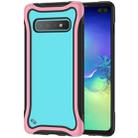For Galaxy S10+ Blade Series Transparent AcrylicProtective Case(Pink) - 1