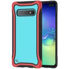For Galaxy S10+ Blade Series Transparent AcrylicProtective Case(Red) - 1