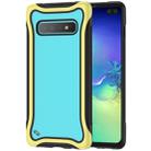 For Galaxy S10+ Blade Series Transparent AcrylicProtective Case(Yellow) - 1