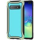 For Galaxy S10+ Blade Series Transparent AcrylicProtective Case(Green) - 1