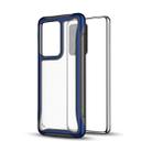 For Galaxy S20 Blade Series Transparent AcrylicProtective Case(Navy Blue) - 1