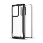 For Galaxy S20 Blade Series Transparent AcrylicProtective Case(Black) - 1