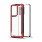 For Galaxy S20 Blade Series Transparent AcrylicProtective Case(Red) - 1