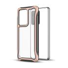 For Galaxy S20 Blade Series Transparent AcrylicProtective Case(Rose Gold) - 1