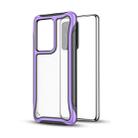 For Galaxy S20 Blade Series Transparent AcrylicProtective Case(Purple) - 1