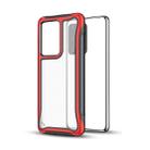 For Galaxy S20+ Blade Series Transparent AcrylicProtective Case(Red) - 1