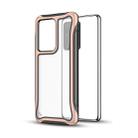 For Galaxy S20+ Blade Series Transparent AcrylicProtective Case(Rose Gold) - 1